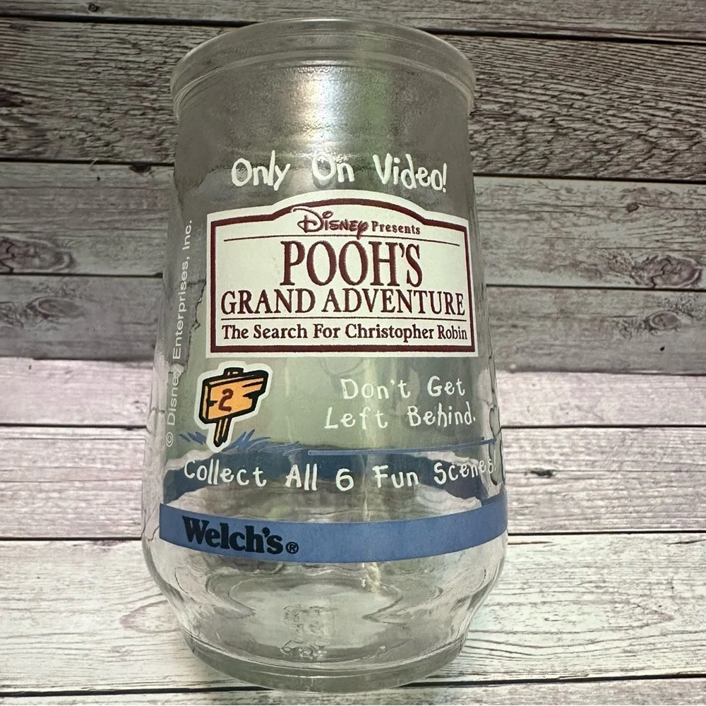 Winnie the Pooh Glass Tumbler - Clear vintage
